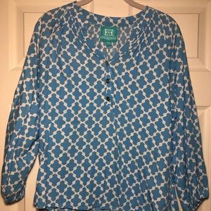Escapada long sleeve blue top XS